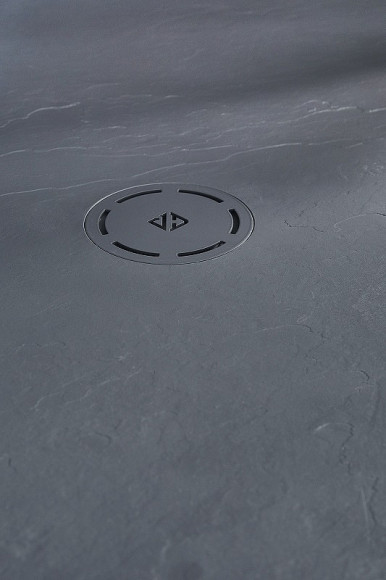 Душевой поддон из материала Neoroc Jacob Delafon Singulier 120x80 E67013-NAD Серый сланец