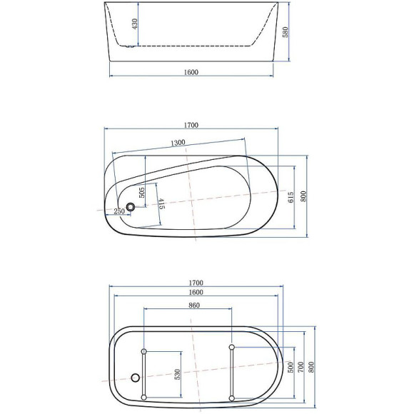 Акриловая ванна Allen Brau Priority 1 170x80 2.31001.20 без гидромассажа Акриловая ванна Allen Brau Priority 1 170x80 2.31001.20 без гидромассажа