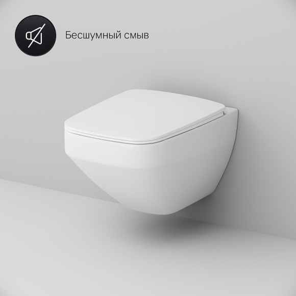 Унитаз AM.PM Inspire V2.0 C50A1700SC подвесной с сиденьем Микролифт Унитаз AM.PM Inspire V2.0 C50A1700SC подвесной с сиденьем Микролифт