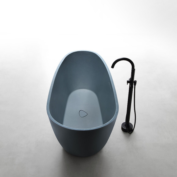 Ванна из искусственного камня Abber Dortmund 170x75 AM9911G Серая без гидромассажа Ванна из искусственного камня Abber Dortmund 170x75 AM9911G Серая без гидромассажа