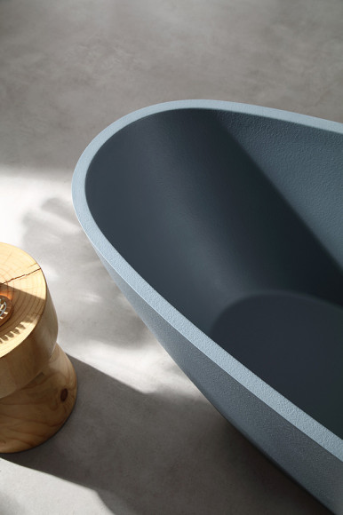 Ванна из искусственного камня Abber Dortmund 170x75 AM9911G Серая без гидромассажа Ванна из искусственного камня Abber Dortmund 170x75 AM9911G Серая без гидромассажа