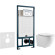 Комплект унитаза CeramaLux 2197 с сиденьем Микролифт и инсталляцией WeltWasser WW Marberg 507 10000005949+10000005953 с клавишей смыва Хром глянцевый Комплект унитаза CeramaLux 2197 с сиденьем Микролифт и инсталляцией WeltWasser WW Marberg 507 10000005949+10000005953 с клавишей смыва Хром глянцевый