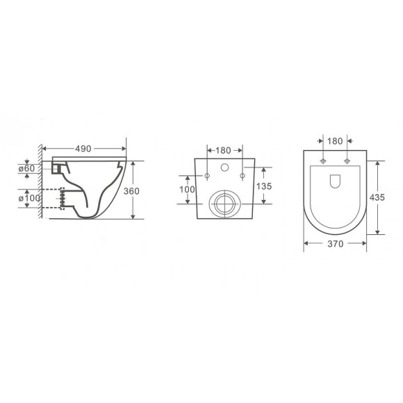 Комплект унитаза CeramaLux 2197 с инсталляцией Grohe Rapid SL 38811KF0 с сиденьем Микролифт и Черной матовой клавишей смыва Комплект унитаза CeramaLux 2197 с инсталляцией Grohe Rapid SL 38811KF0 с сиденьем Микролифт и Черной матовой клавишей смыва