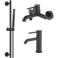 Комплект смесителей Aquatek Европа AQ1330MB Черный матовый