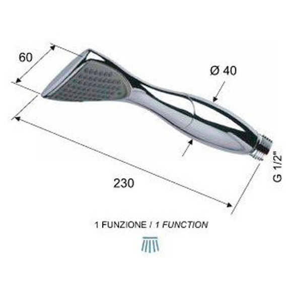 Ручной душ Remer 317TCX Хром Ручной душ Remer 317TCX Хром