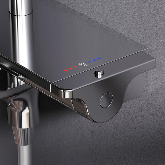 Душевая система AM.PM Spirit V2.0 F0770A500 с термостатом Хром Душевая система AM.PM Spirit V2.0 F0770A500 с термостатом Хром