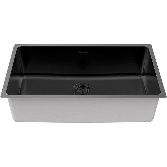 Кухонная мойка Paulmark Yuni 76 Uni YU76-MBN Черная матовая Кухонная мойка Paulmark Yuni 76 Uni YU76-MBN Черная матовая