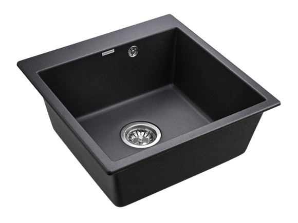 Кухонная мойка Paulmark Kante 50 PM105152-BL Черная Кухонная мойка Paulmark Kante 50 PM105152-BL Черная