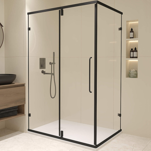 Душевой уголок RGW Classic CL-46B 100x90 72094609-14 профиль Черный стекло прозрачное