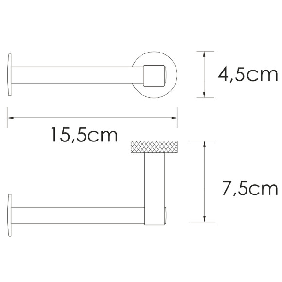 Держатель туалетной бумаги WasserKRAFT Mosel K-46696 Хром