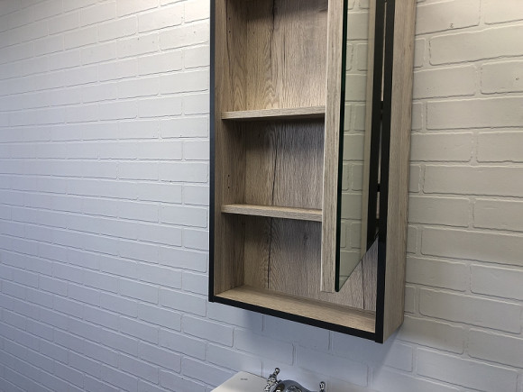 Зеркальный шкаф Comforty Вена 45 00-00006652 Дуб дымчатый