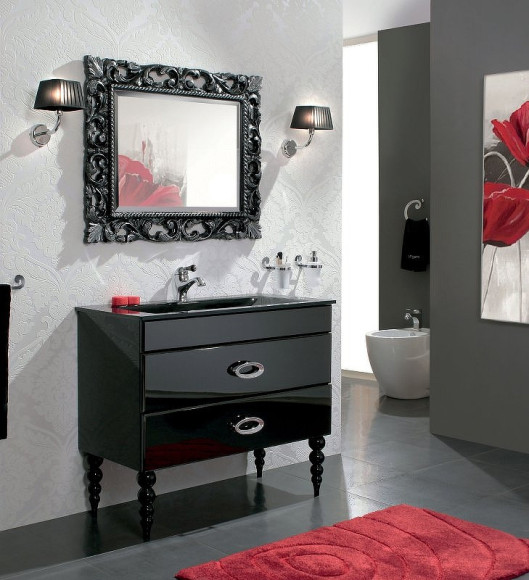 Зеркало Cezares 75 620/A Nero Argento