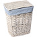 Корзина для белья WasserKRAFT Lippe WB-450-L с крышкой Белая Корзина для белья WasserKRAFT Lippe WB-450-L с крышкой Белая