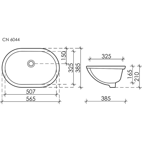 Раковина Ceramicanova Element 57 CN6044 Белая Раковина Ceramicanova Element 57 CN6044 Белая