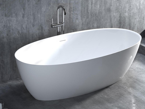 Ванна из искусственного камня Salini Alda Nuova 160х70 101914G Белая глянцевая