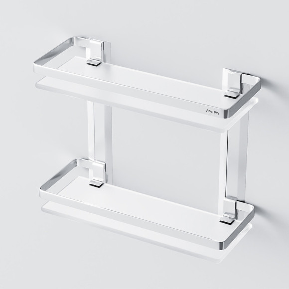 Стеклянная полка AM.PM Sense L A7455200 Серебристая Стеклянная полка AM.PM Sense L A7455200 Серебристая