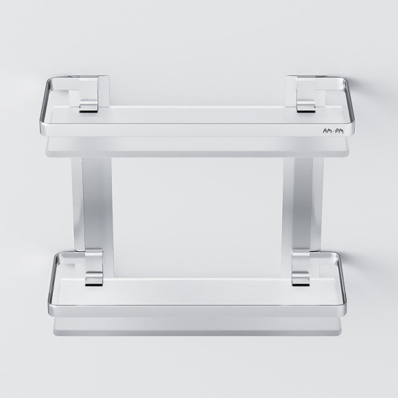 Стеклянная полка AM.PM Sense L A7455200 Серебристая Стеклянная полка AM.PM Sense L A7455200 Серебристая