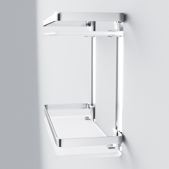 Стеклянная полка AM.PM Sense L A7455200 Серебристая Стеклянная полка AM.PM Sense L A7455200 Серебристая