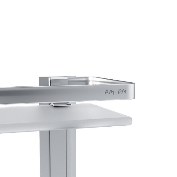 Стеклянная полка AM.PM Sense L A7455200 Серебристая Стеклянная полка AM.PM Sense L A7455200 Серебристая