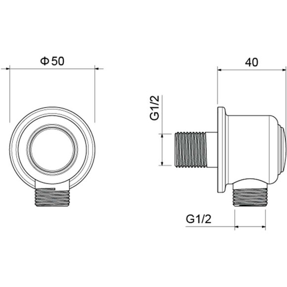 Шланговое подключение Aquatek Классик AQ2461PG Полированное золото Шланговое подключение Aquatek Классик AQ2461PG Полированное золото