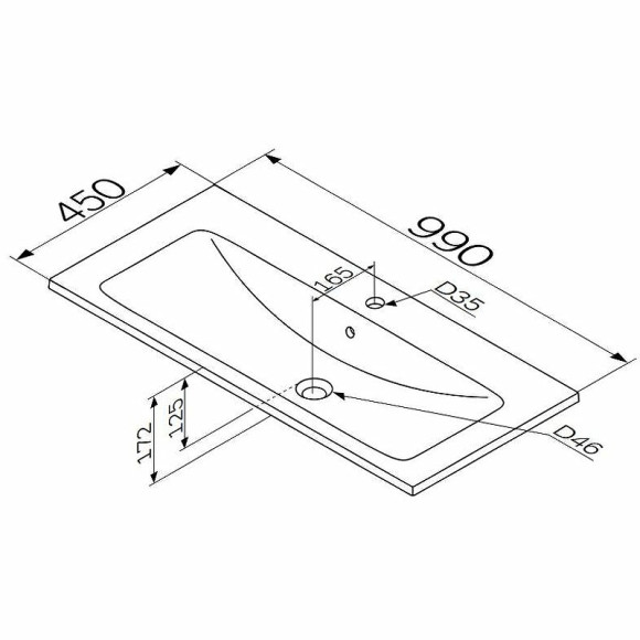 Раковина AM.PM X-Joy 100 M85AWCC1002WG64 Белая Раковина AM.PM X-Joy 100 M85AWCC1002WG64 Белая
