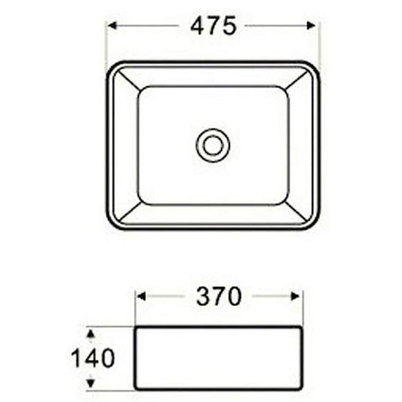 Раковина-чаша Azario 48 AZ-2074 Белая Раковина-чаша Azario 48 AZ-2074 Белая