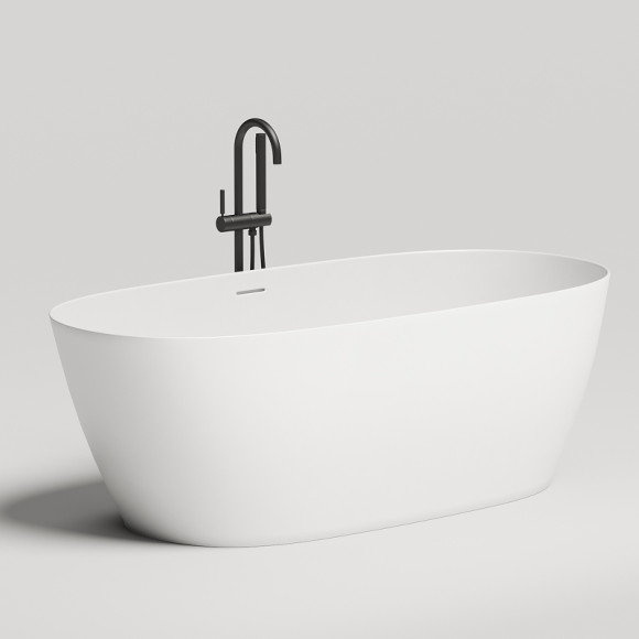 Ванна из искусственного камня Salini Sofia 170х80 102526M Белая матовая Ванна из искусственного камня Salini Sofia 170х80 102526M Белая матовая