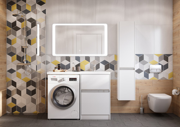 Зеркало Aquaton Соул 120 1A252902SU010 с подсветкой с сенсорным выключателем с антизапотеванием