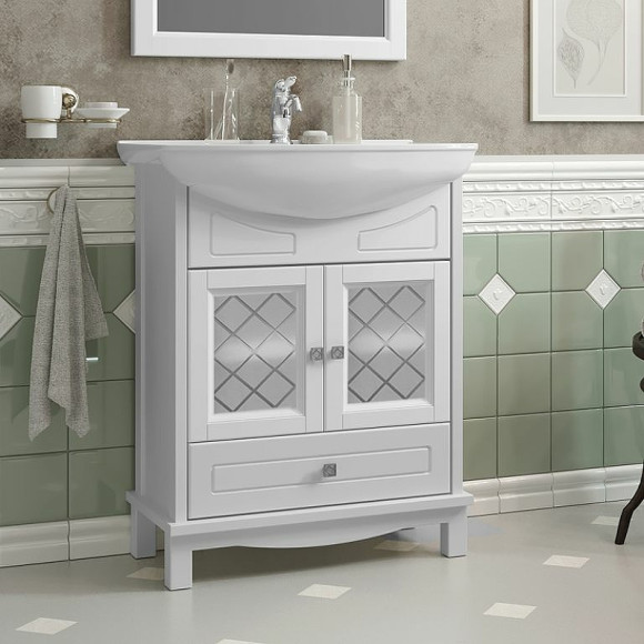 Тумба под раковину Opadiris Омега 65 00-00007358 Белая матовая Тумба под раковину Opadiris Омега 65 00-00007358 Белая матовая