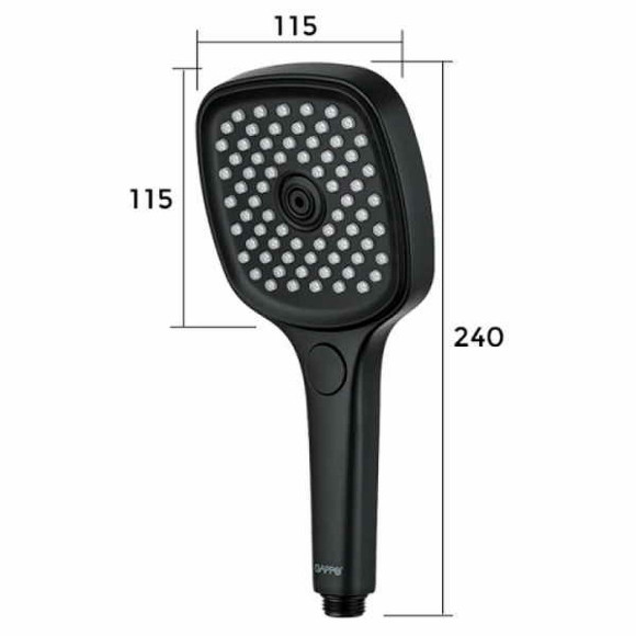 Ручной душ Gappo G003 Черный матовый Ручной душ Gappo G003 Черный матовый