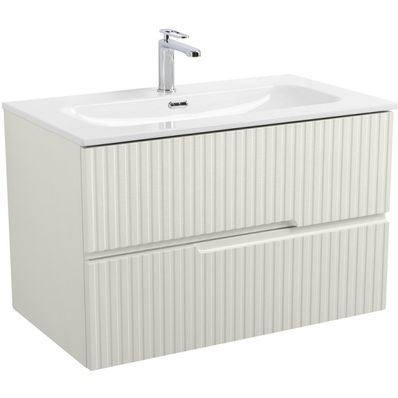 Тумба под раковину Cezares Duet-N 80 DUET-N-800-2C-SO-AS-P подвесная Альпака брашированная