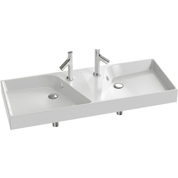 Раковина Jacob Delafon Rythmik 120 EXM112-00 двойная Белый