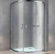 Душевой уголок Koller Pool Round 120X80 R12080RG профиль Хром стекло рифленое