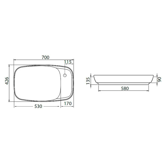 Раковина Allen Brau Liberty 2 70 4.32012.31 Черная матовая Раковина Allen Brau Liberty 2 70 4.32012.31 Черная матовая