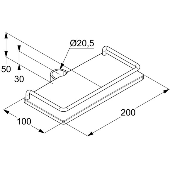 Полка корзина Kludi Cockpit 6410110-00 Хром Белая
