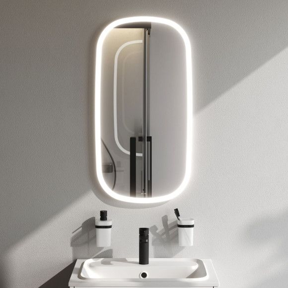 Зеркало AM.PM Func 45 M8FMOX0451WGH с подсветкой с ИК-сенсорным выключателем Зеркало AM.PM Func 45 M8FMOX0451WGH с подсветкой с ИК-сенсорным выключателем