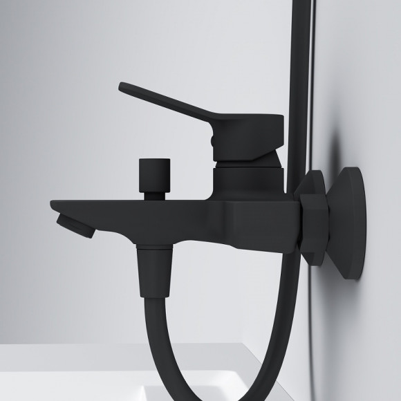 Смеситель для ванны AM.PM X-Joy F85A10022 Черный матовый Смеситель для ванны AM.PM X-Joy F85A10022 Черный матовый