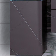 Подвесной шкаф Бриклаер Кристалл 35 4627125414619 Софт Графит Ясень Анкор темный