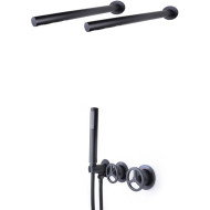 Душевая система Bronze de Luxe Liberty 5011B-F Черная матовая