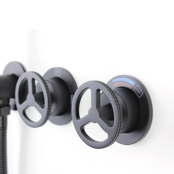 Душевая система Bronze de Luxe Liberty 5011B-F Черная матовая Душевая система Bronze de Luxe Liberty 5011B-F Черная матовая