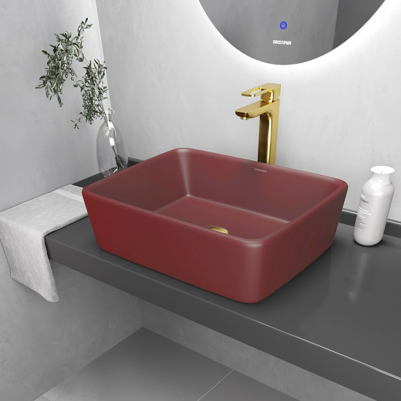 Раковина-чаша Grossman Color 48 GR-3016VIM Бордовая матовая Раковина-чаша Grossman Color 48 GR-3016VIM Бордовая матовая