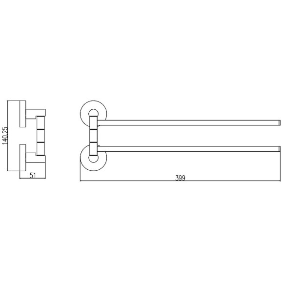Полотенцедержатель Rav Slezak Colorado COA0602 поворотный Хром Полотенцедержатель Rav Slezak Colorado COA0602 поворотный Хром