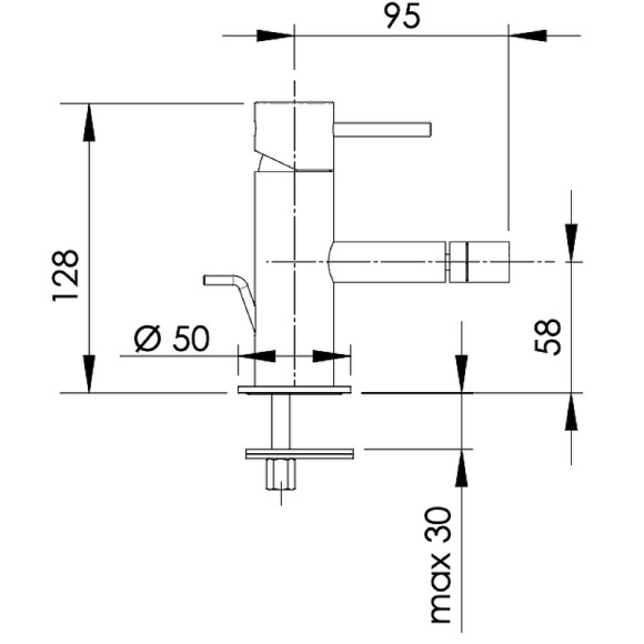Смеситель для биде Remer X-Style X20BG Золото брашированное Смеситель для биде Remer X-Style X20BG Золото брашированное