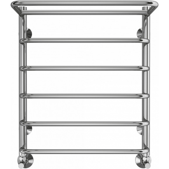 Водяной полотенцесушитель Terminus Полка П6 500x600 4670078530288 с полкой Хром, нижнее подключение, G 1/2" ВР