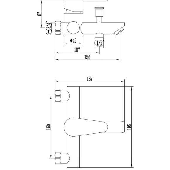 Смеситель для ванны ESKO Orlando OL 54 Никель Смеситель для ванны ESKO Orlando OL 54 Никель