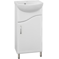 Тумба под раковину Style Line Эко Волна 2 Уют 45 Белый глянец