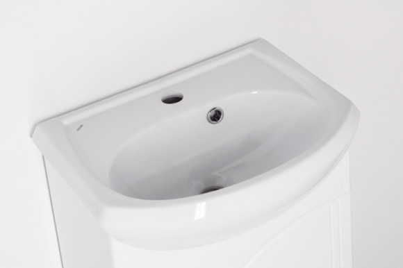 Тумба под раковину Style Line Эко Волна 2 Уют 45 Белый глянец