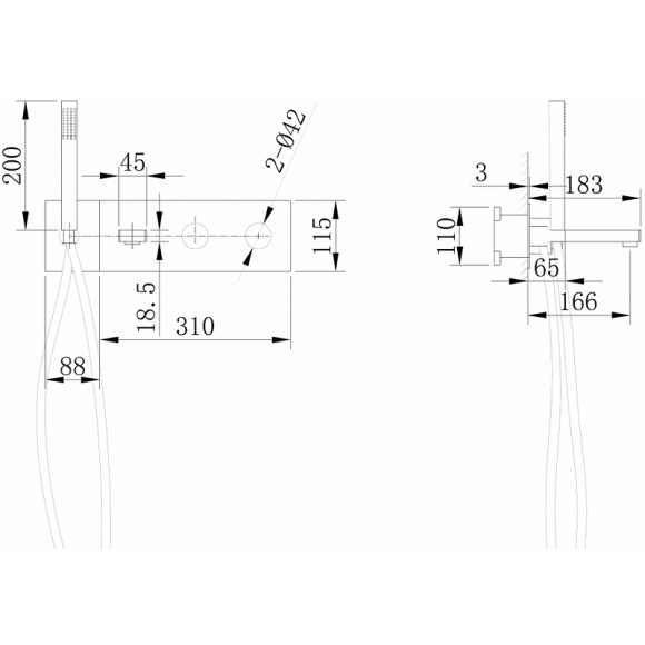 Смеситель для ванны Abber Rund AF8730G Золото матовое Смеситель для ванны Abber Rund AF8730G Золото матовое