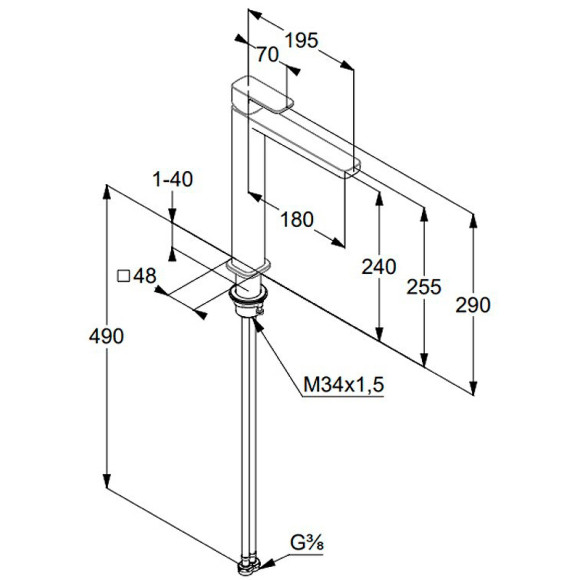 Смеситель для раковины Kludi Renon 422985375 Белый матовый Смеситель для раковины Kludi Renon 422985375 Белый матовый