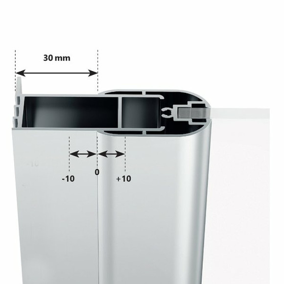 Душевая дверь Ravak Chrome CRV2-90 1QV70100Z1 профиль Белый стекло Transparent Душевая дверь Ravak Chrome CRV2-90 1QV70100Z1 профиль Белый стекло Transparent